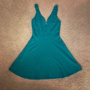 NWT Emerald Green Charlotte Russe Semiformal Dress